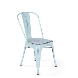 Sky Blue Metal Chair