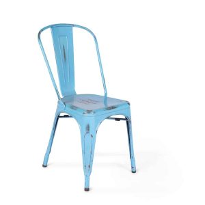 Turquoise Metal Chair