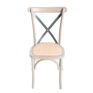 Grey X-Back Chair