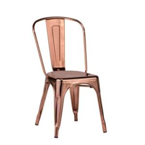 Rose Gold Metal Chair