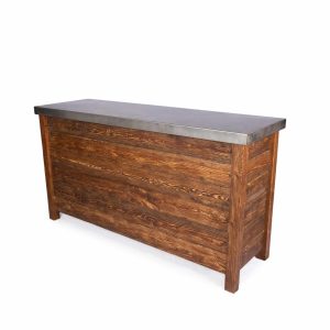 Rustic Bar(Stainless Steel Top)