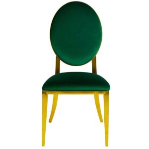 Emerald Kaya Solid Gold Chair