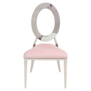 Pink Kaya O Silver Chair
